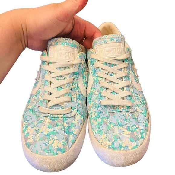 Converse Breakpoint Low Floral blue & white women’s size 8 - Picture 3 of 12